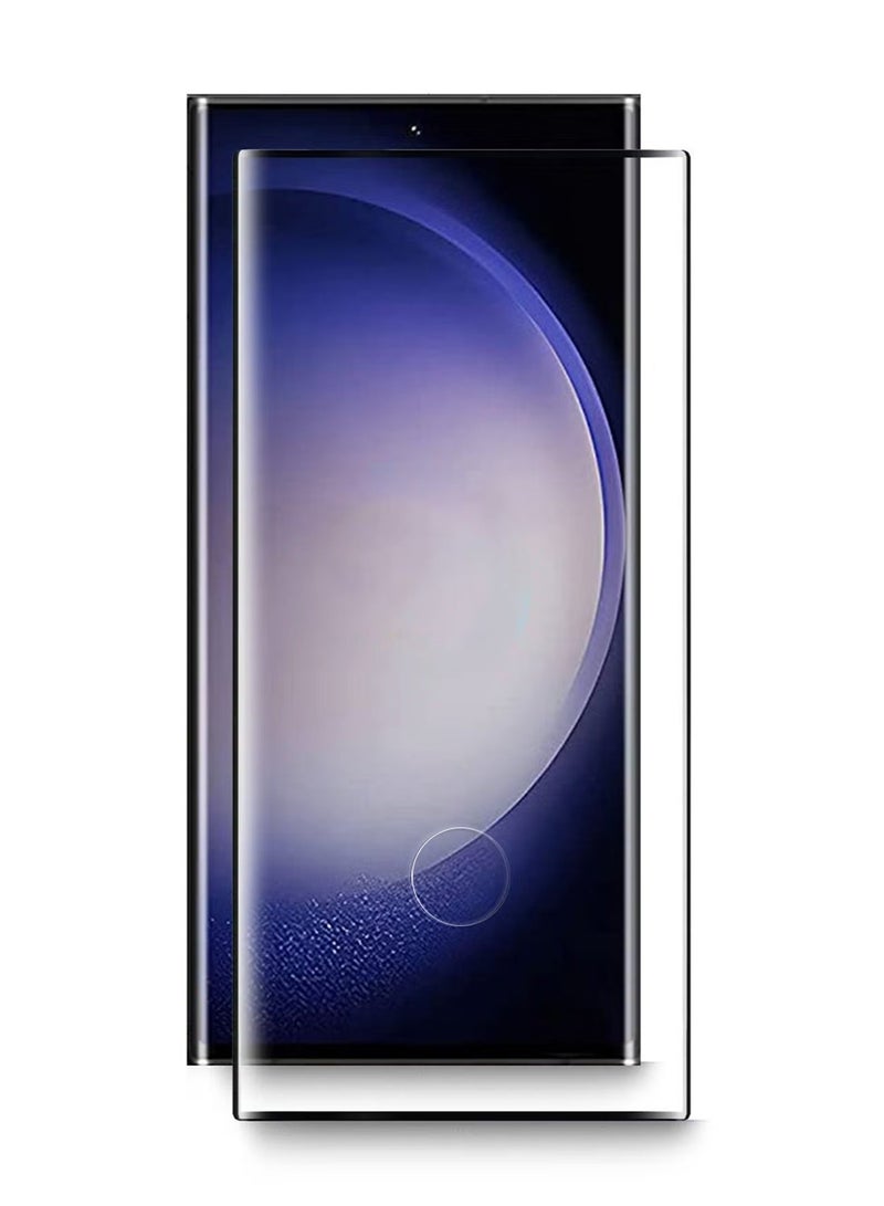 Wtech Samsung Galaxy S23 Ultra 5G / S22 Ultra 5G Tempered Glass Full Glue Curved Screen Protector (MSGECN) - Clear - Image 2